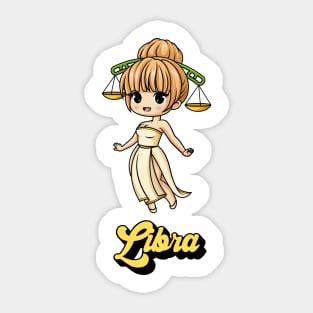 Libra Astrology Zodiac Signs Sticker